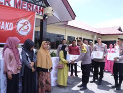 Polres Bener Meriah Gelar Bakti Sosial dan Bantuan Sosial Serentak Seluruh Indonesia Dalam Rangka Hari Bhayangkara Ke – 78
