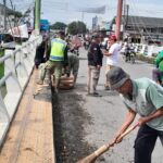 Linmas Desa Kondangjaya Gelar Kerja Bakti, Wujud Nyata Pengabdian untuk Masyarakat