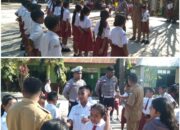 Kanit Kamsel Polres TTS Lakukan Pengecekan Siswa SD GMIT SO’E 2 Dalam Rangka Persiapan Lomba Potcil
